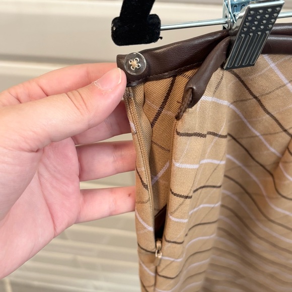 Vintage Mossimo Women’s Plaid Straight Mini Skirt - Picture 4 of 5